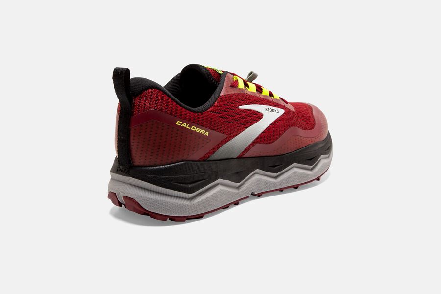 Brooks Caldera 5 Trail Löparskor Herr - Röda/Silver/Svarta - 6047-PNGUH